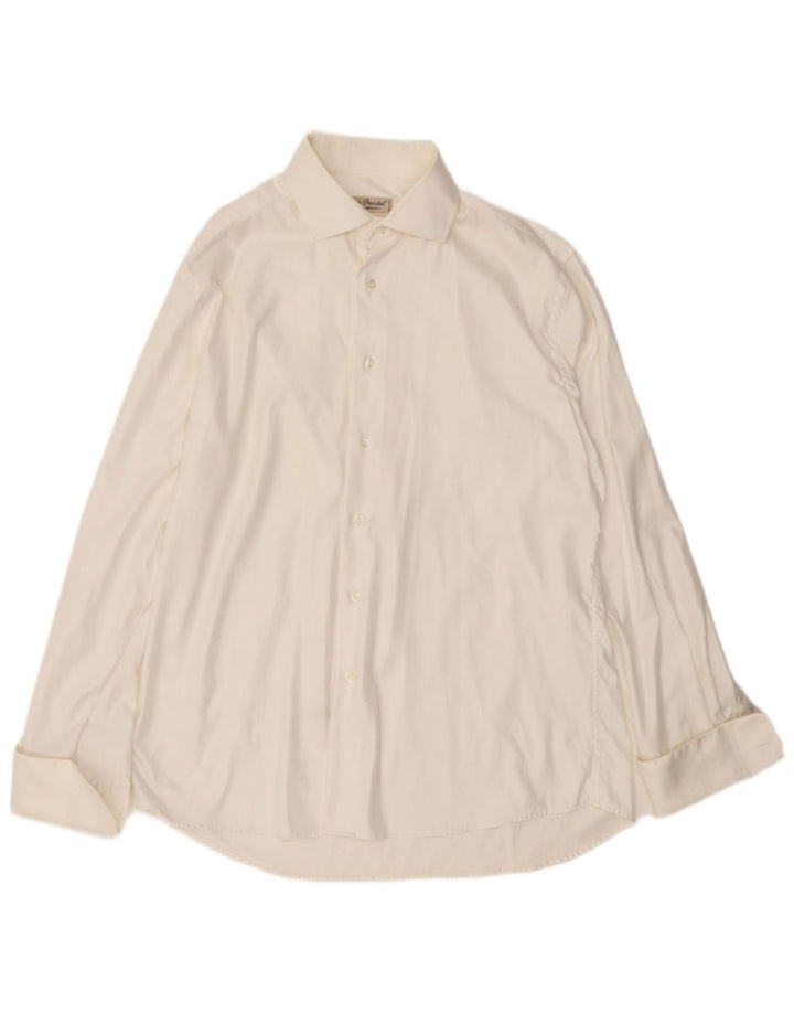 VINTAGE Chemise Homme Taille 41 Moyen Off White Coton