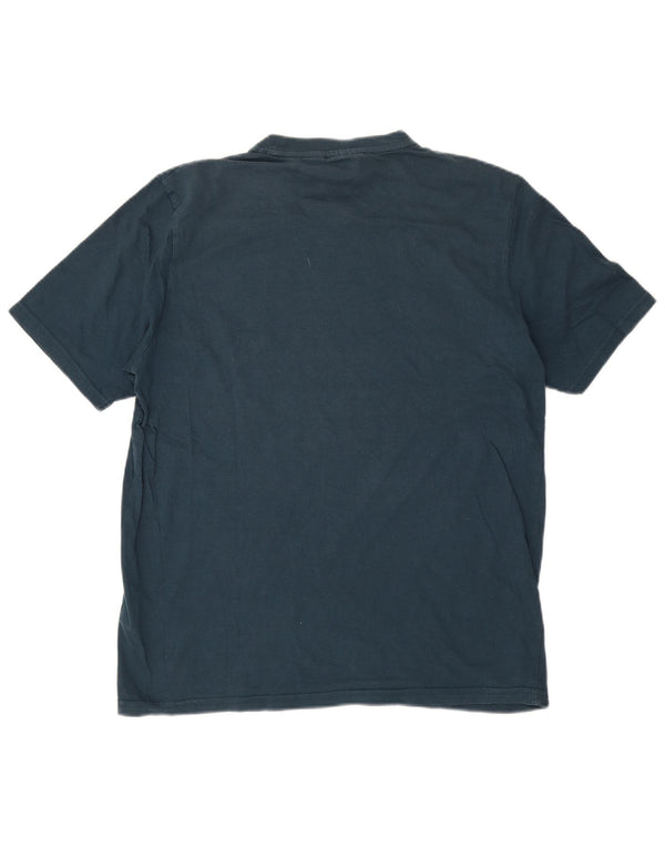 Fila T-Shirt Graphique Homme Bleu Marine Moyen Coton Colorblock
