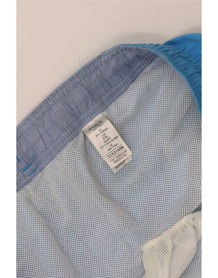 Marks & Spencer Short de bain homme 2XL bleu polyester