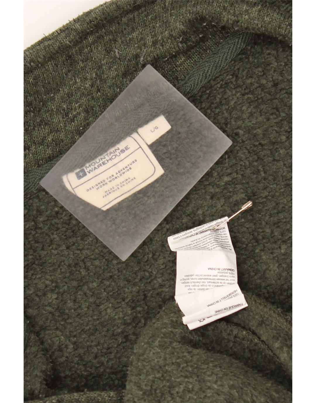 Mountain Warehouse Veste de survêtement pour homme en polyester moucheté Kaki Taille L