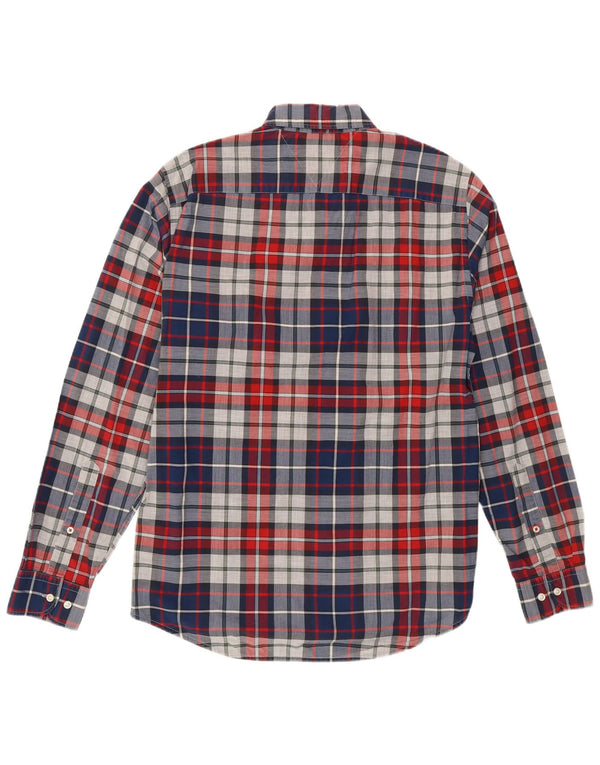 Tommy Hilfiger Chemise New York Fit Homme Bleu Moyen à Carreaux en Coton