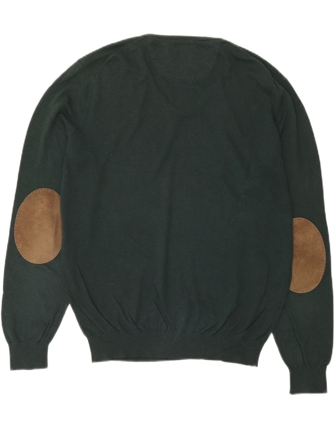 Massimo Dutti Pull Col V Homme Vert Moyen Coton