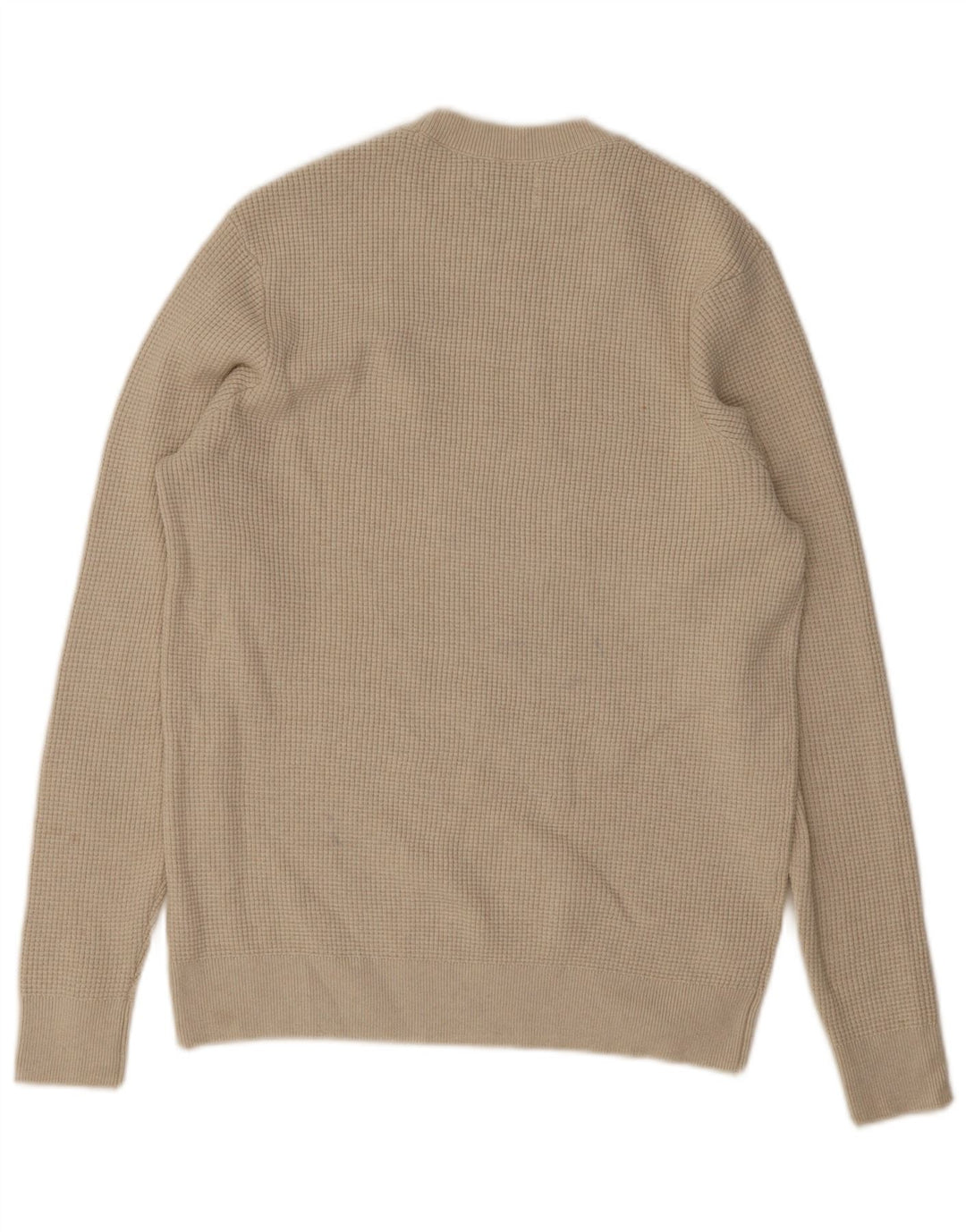Marks & Spencer Pull à col rond pour homme Petit polyester beige