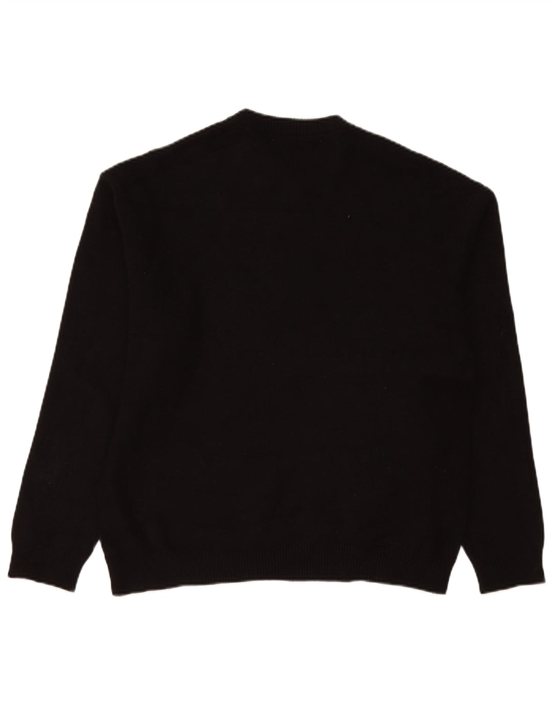 Zara Pull à col rond pour homme Large Noir Viscose
