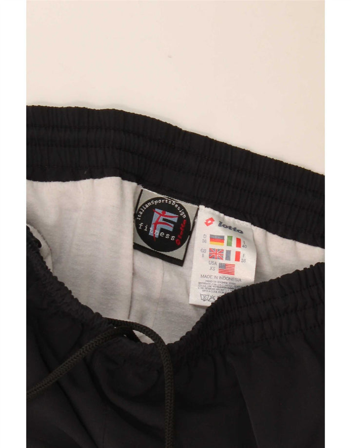 Lotto Pantalon de survêtement pour femme UK 8 Small Noir Polyester
