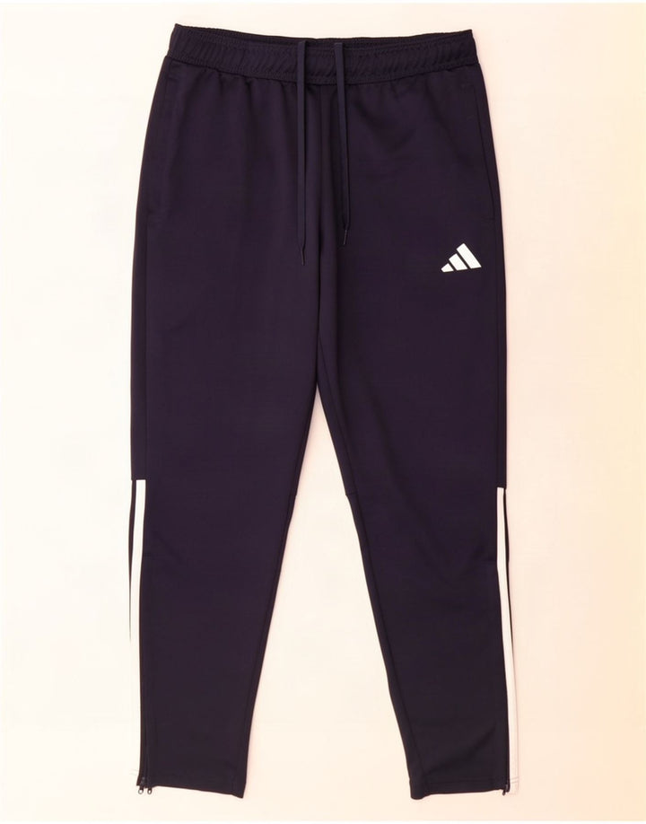 Adidas Pantalon de survêtement Aeroready pour hommes, grand, bleu marine, polyester