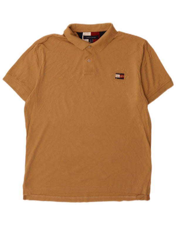 Tommy Hilfiger Polo Regular Fit Homme Coton Marron Moyen