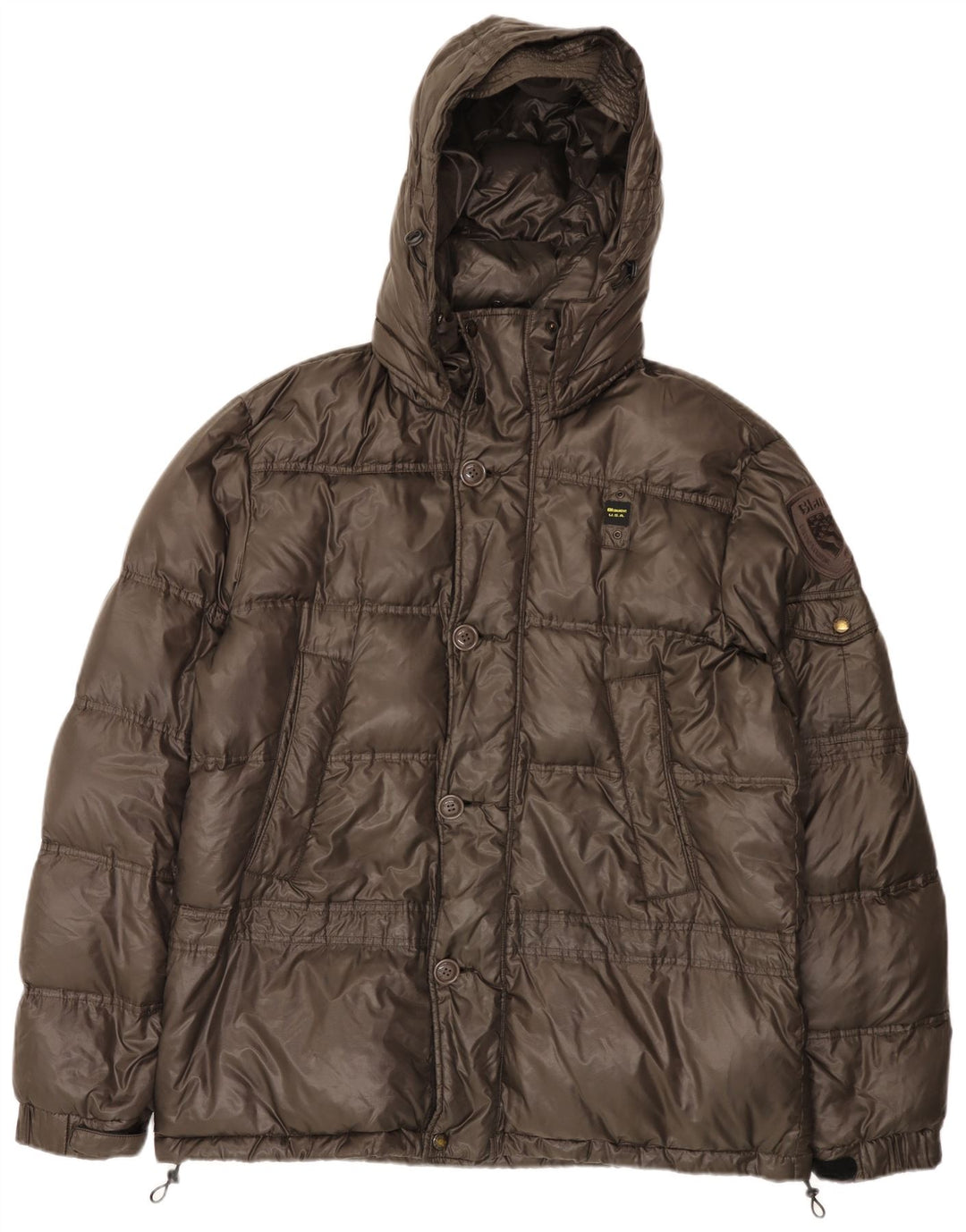 Blauer Veste matelassée à capuche pour homme UK 46 3XL Marron Polyamide