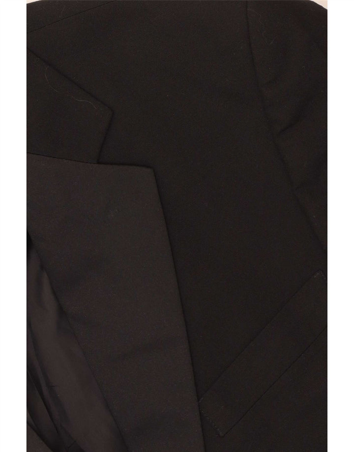 Marks & Spencer Veste blazer à 2 boutons pour homme UK 38 Noir moyen Polyester