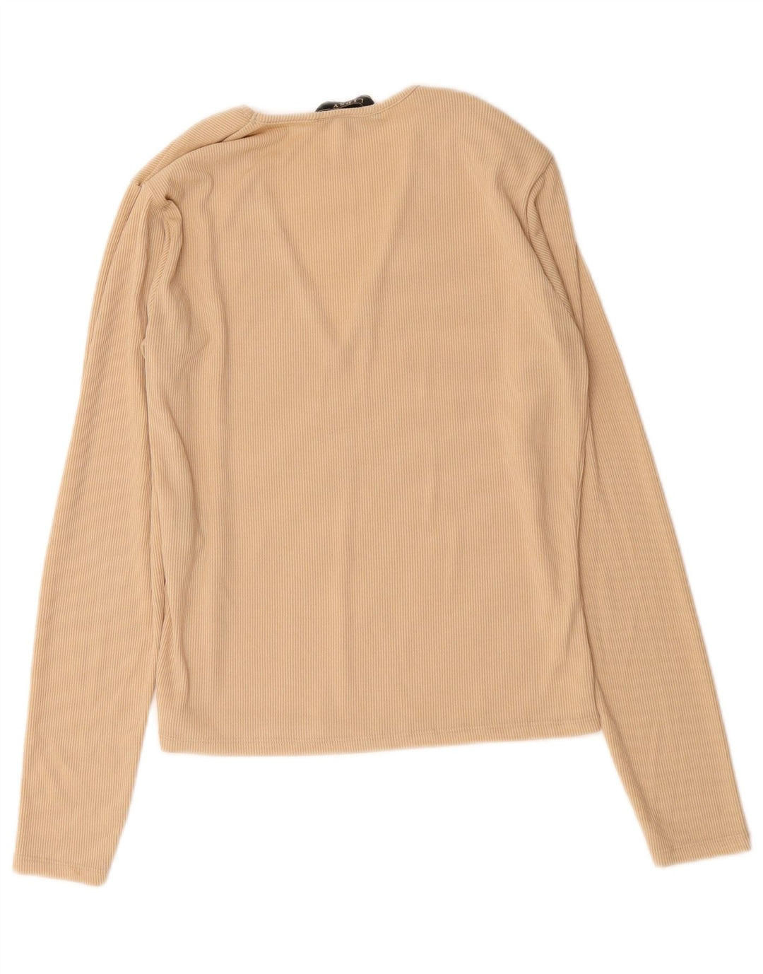 Lipsy Femme Top Manches Longues UK 44 Polyester Beige Moyen