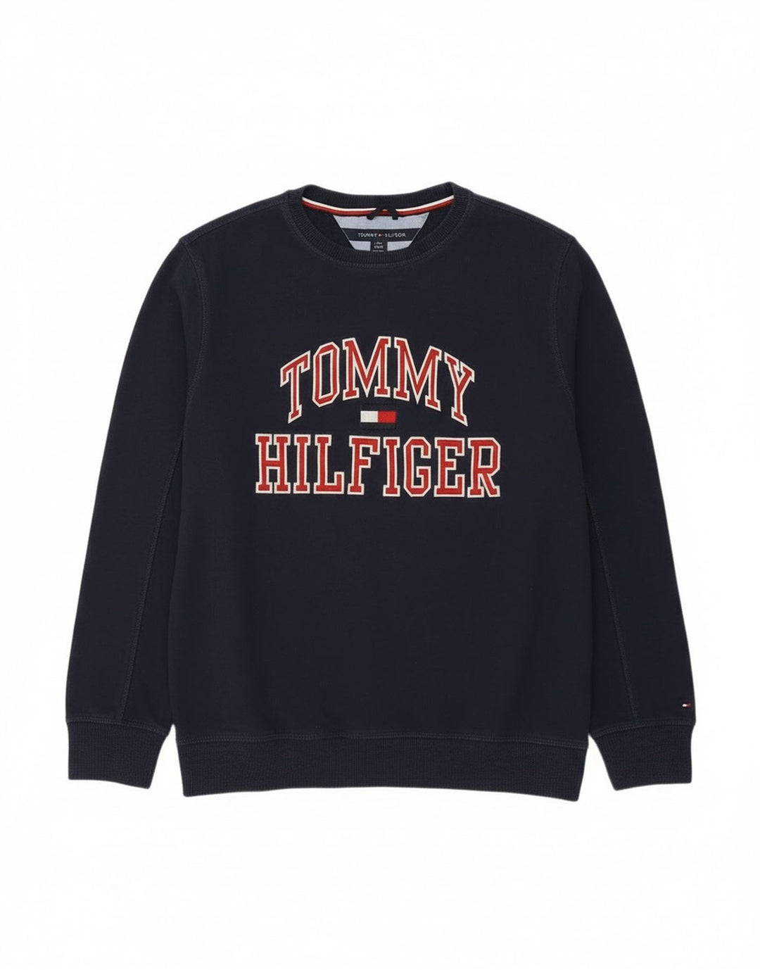 Tommy Hilfiger Sweat-shirt graphique pour garçon 15-16 ans Bleu marine Taille L