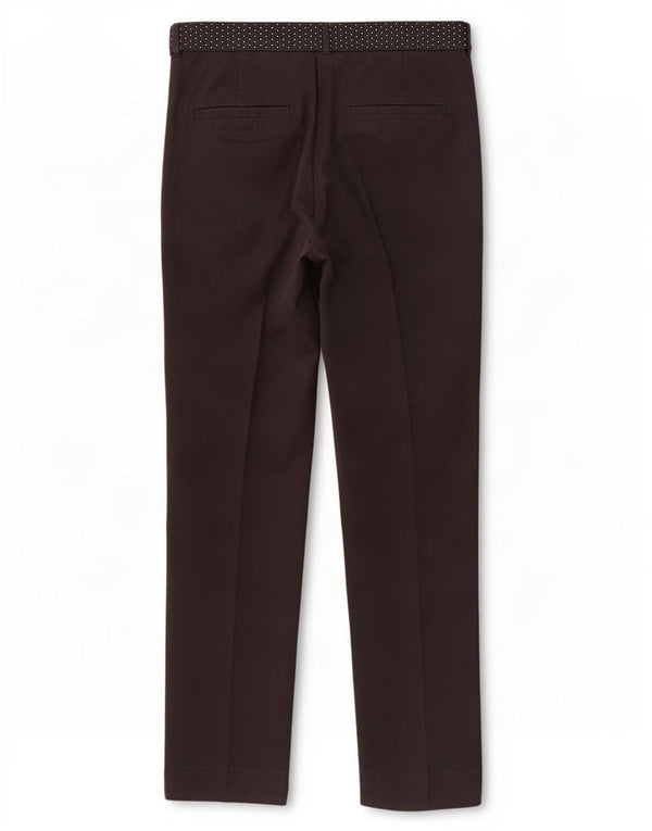 Pantalon Chino Slim Femme Zara Petit W26 L26 Coton Noir