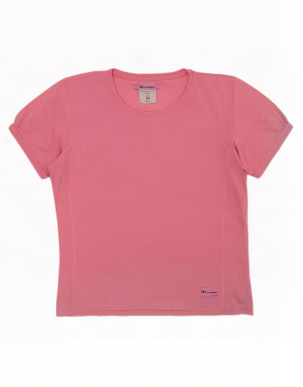 Champion T-Shirt Easy Fit pour Femme UK 20 2XL Rose Coton