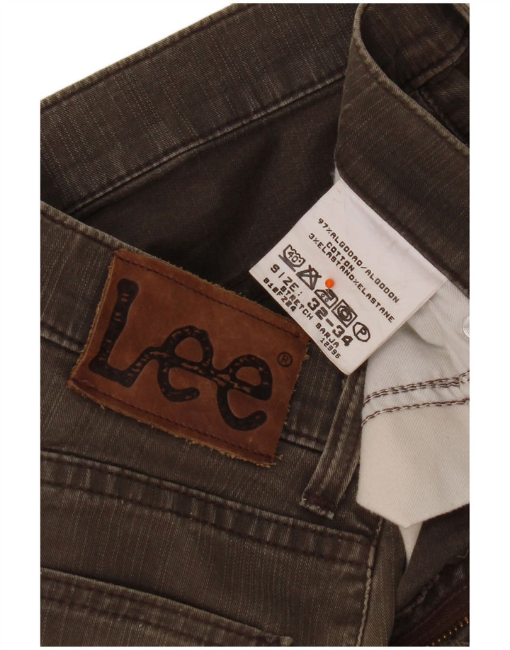 Lee Jean droit homme W32 L29 marron coton