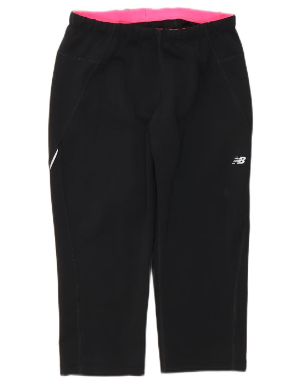 New Balance Pantalon de Survêtement Capri Femme UK 12 Medium Noir Polyester