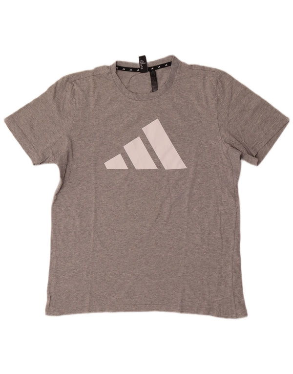Adidas T-Shirt Graphique Homme Gris Moyen