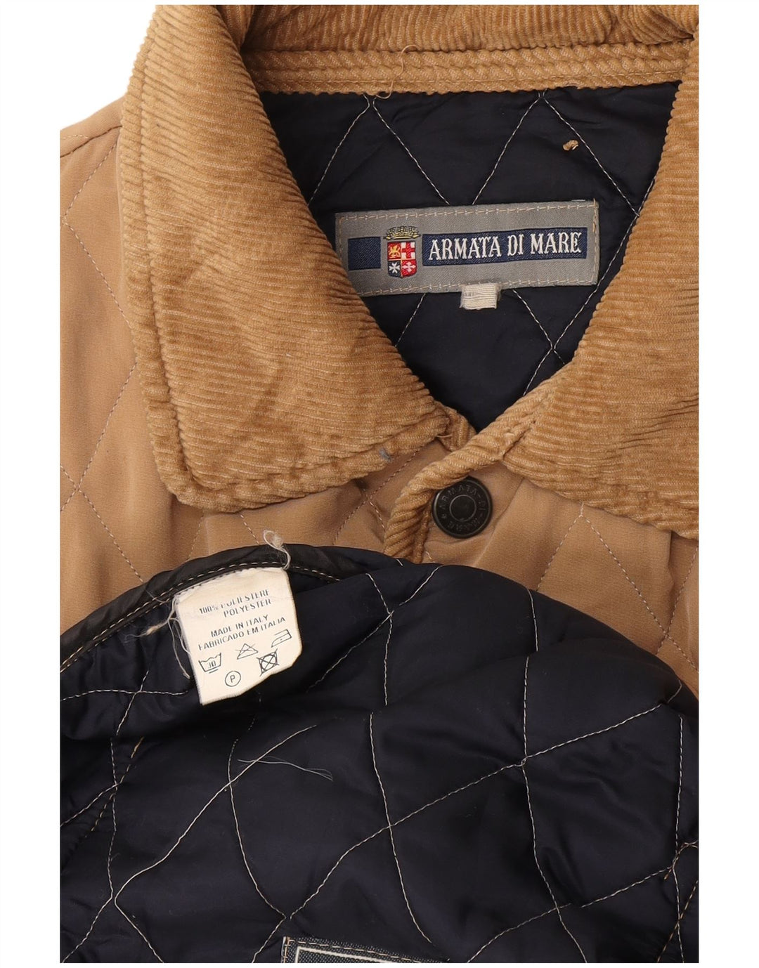 Armata Di Mare Veste matelassée pour homme UK 38 Polyester Beige Moyen