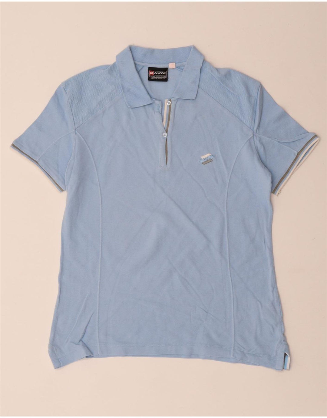 LOTTO Polo Femme UK 18 XL Bleu Coton