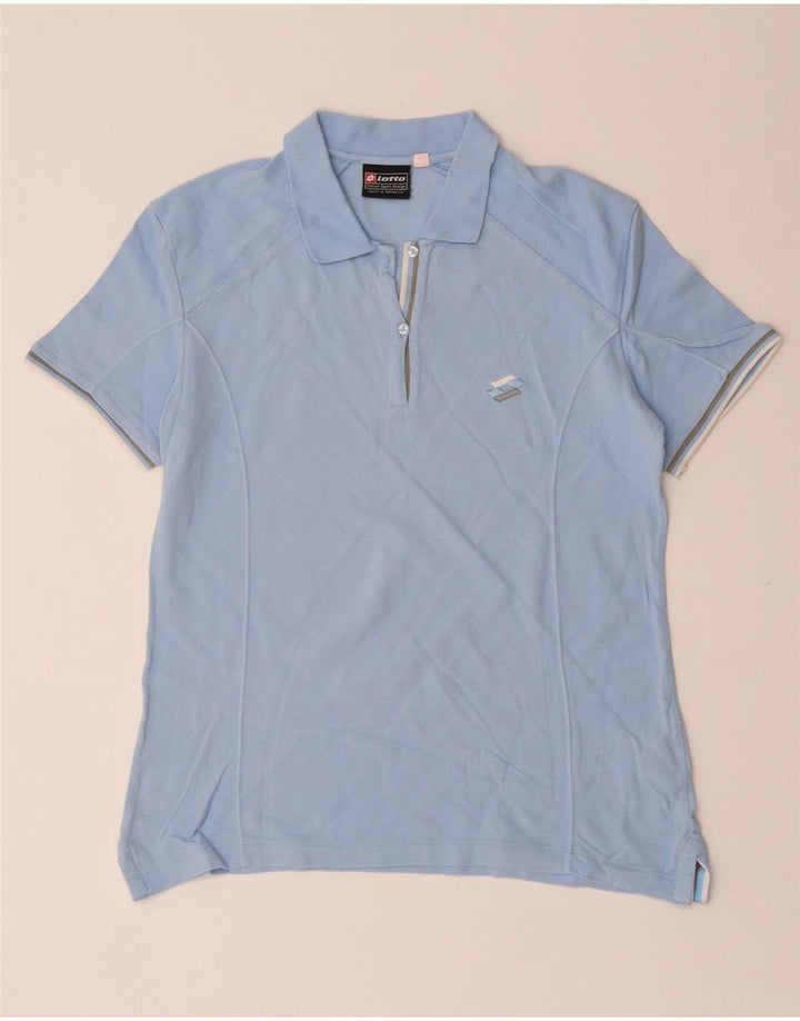 LOTTO Polo Femme UK 18 XL Bleu Coton