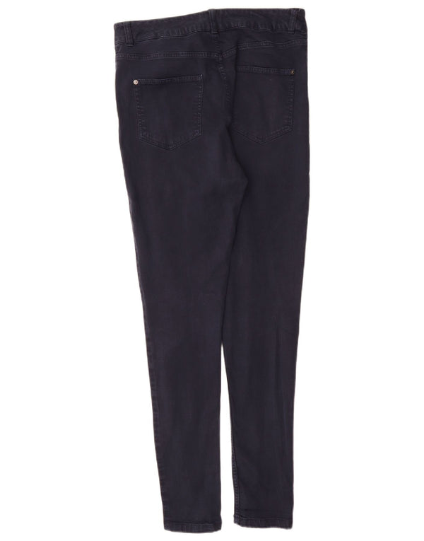 Marks & Spencer Pantalon décontracté pour femme UK 12 Medium W30 L30 Bleu marine