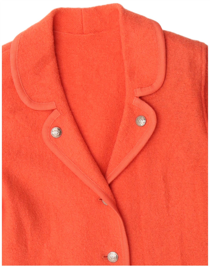 vintage Femme 3 Bouton Blazer Veste UK 16 Grand Rose