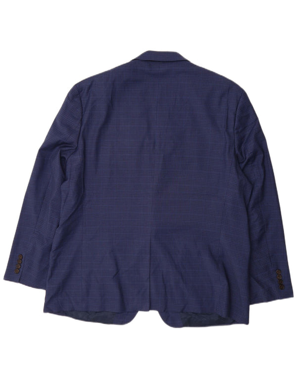 Ralph Lauren Veste blazer à 2 boutons pour homme UK 42 XL pied-de-poule bleu