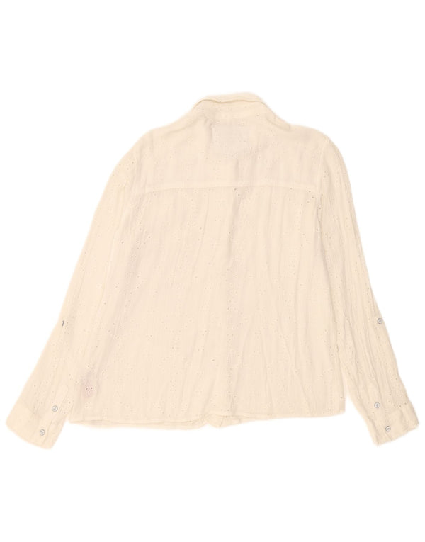 Superdry Chemise Femme UK 18 XL Coton Blanc