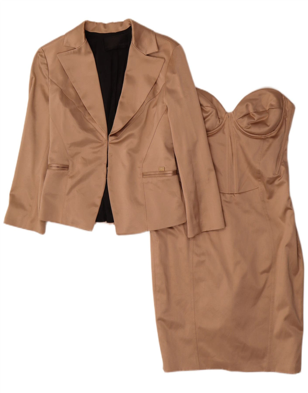 Elisabetta Franchi Ensemble 2 Pièces Femme IT 44 Polyester Beige Moyen