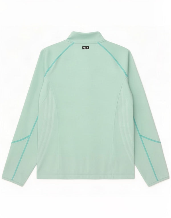 Veste de survêtement Adidas pour femme UK 14 Polyester turquoise moyen