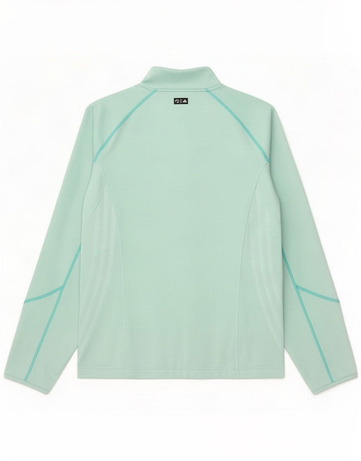Veste de survêtement Adidas pour femme UK 14 Polyester turquoise moyen