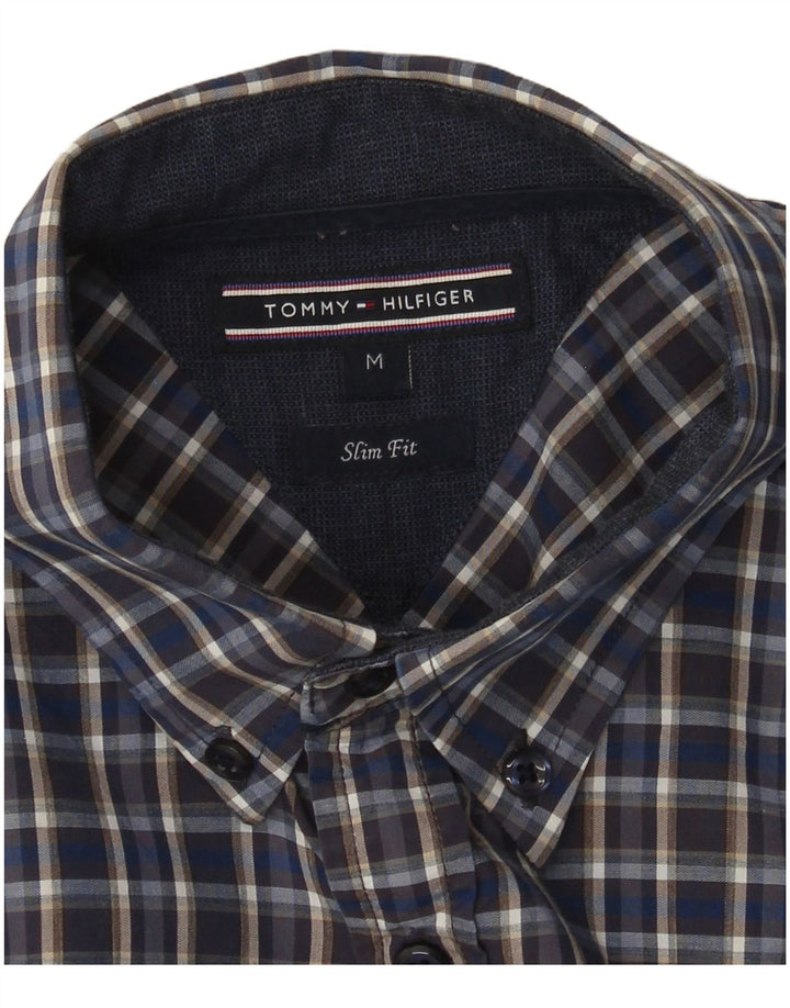 Tommy Hilfiger Chemise Slim Fit Homme Bleu Moyen à Carreaux