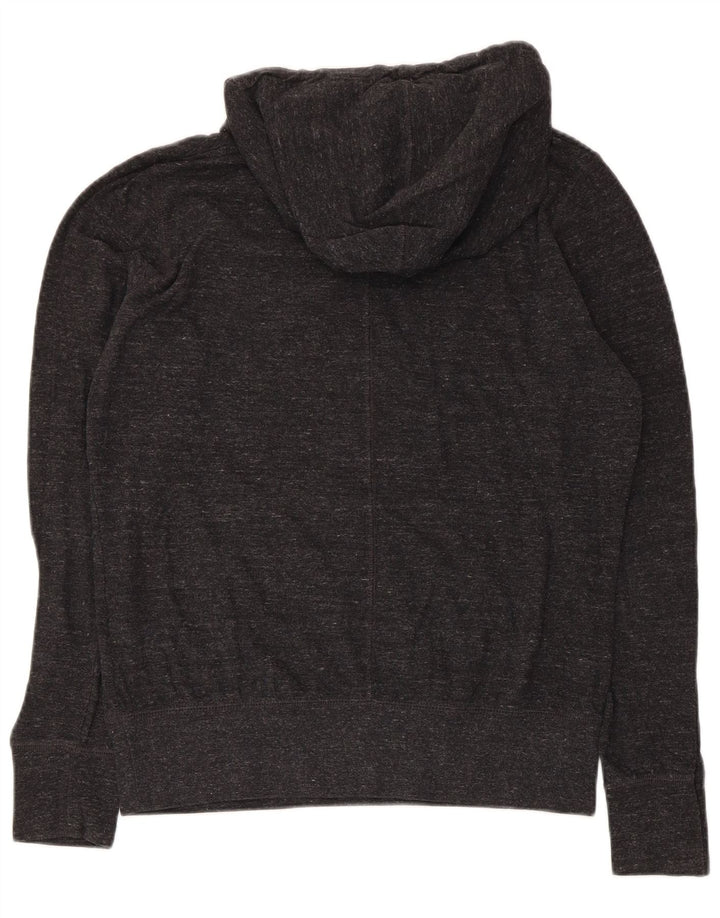 Nike Pull à capuche graphique pour femme UK 16 Grand gris moucheté en polyester
