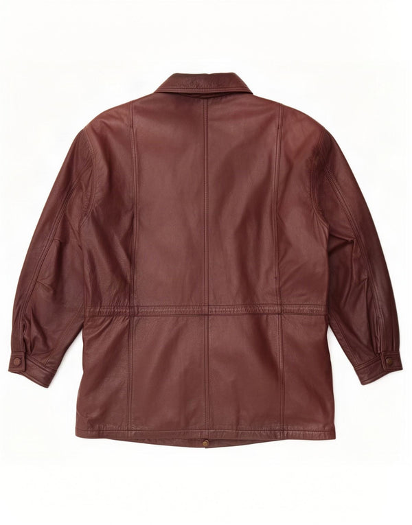 Montes Veste en cuir pour homme UK 44 2XL Marron