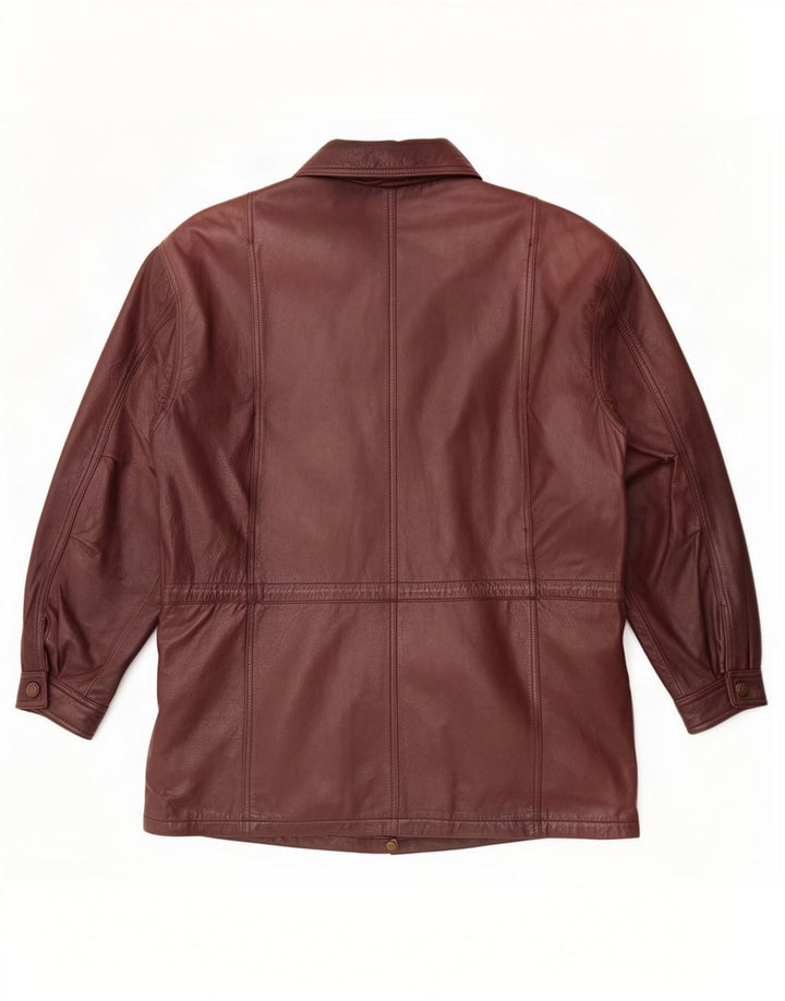 Montes Veste en cuir pour homme UK 44 2XL Marron