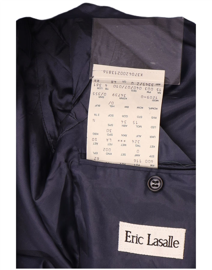 ERIC LASALLE Veste Blazer Croisée Femme IT 48 XL Bleu