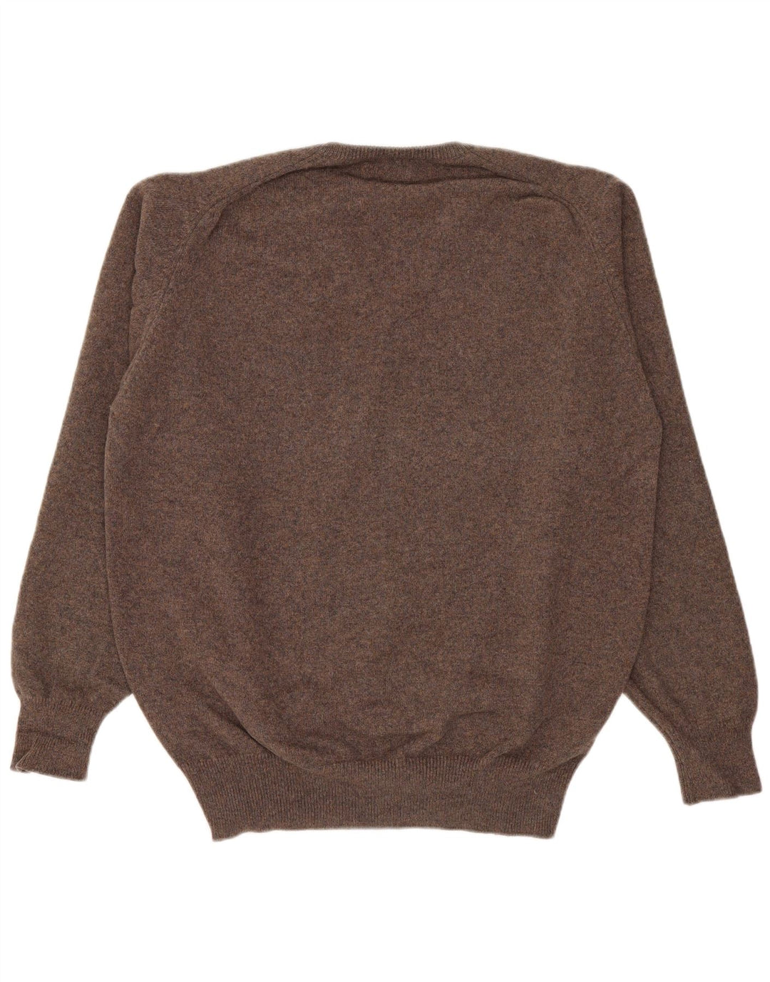 William Lockie Pull Col V Homme Marron Moyen Laine d'Agneau