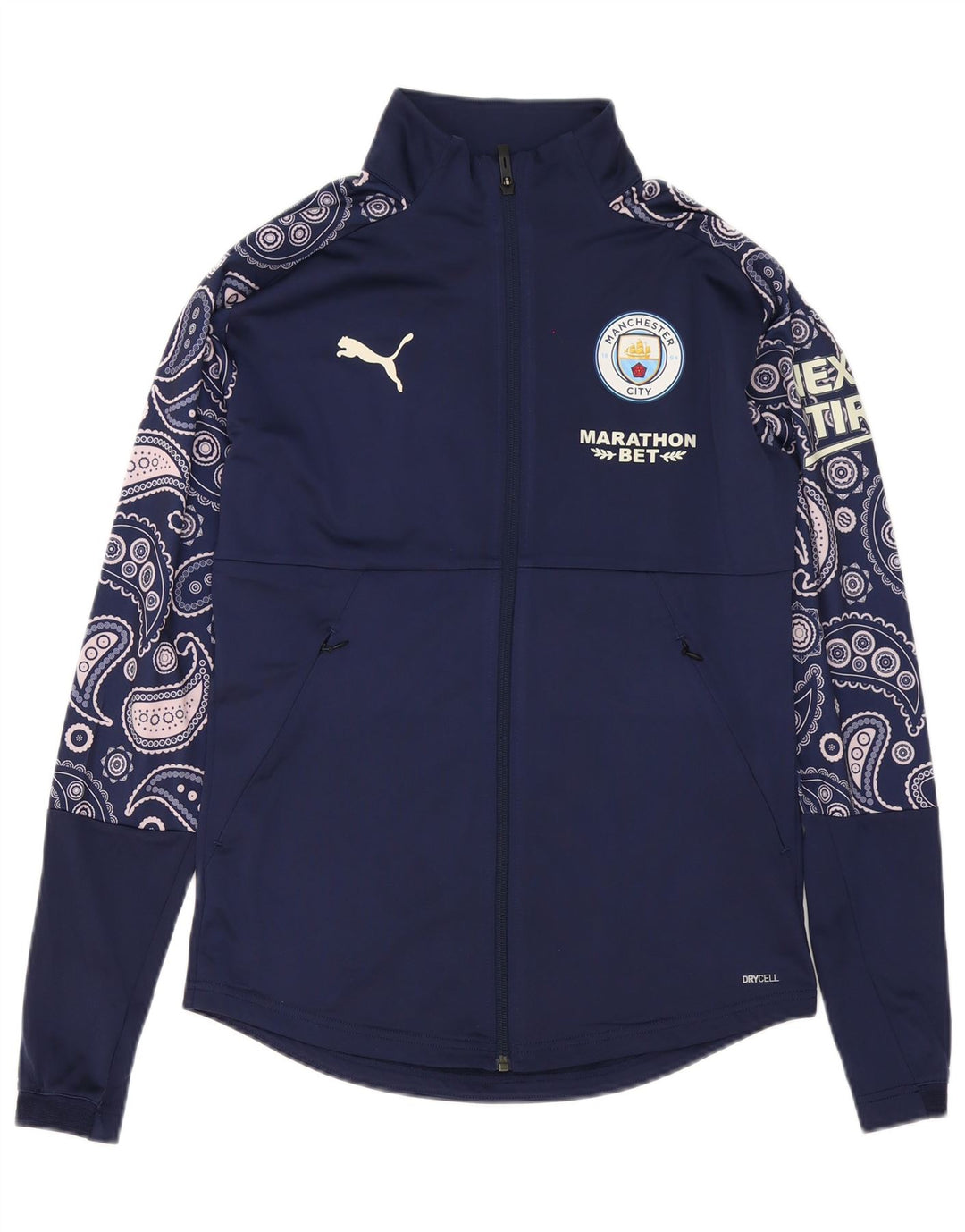 Puma Veste de Survêtement Graphique Homme Petit Bleu Marine Paisley Polyester