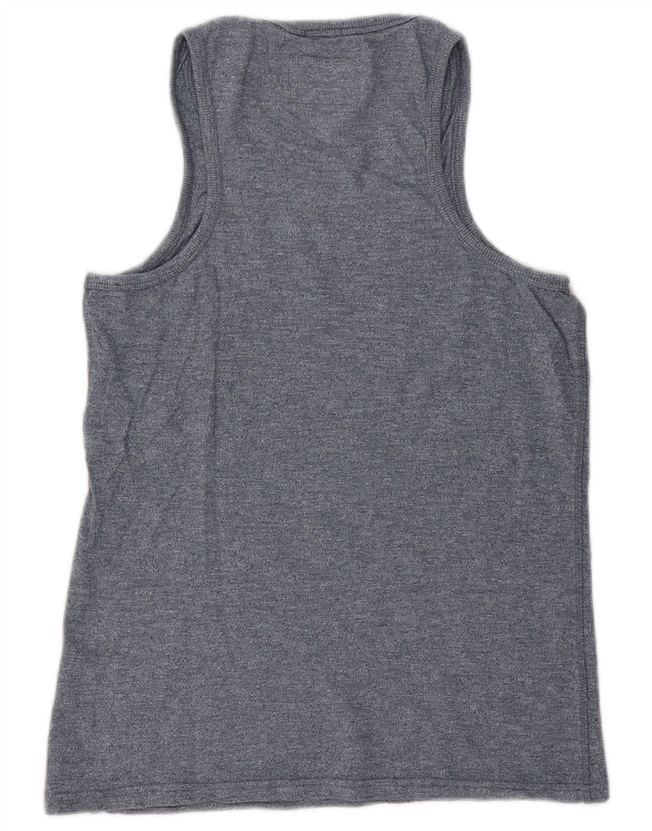 Superdry Débardeur Petit Bleu Marine Moucheté Coton Homme