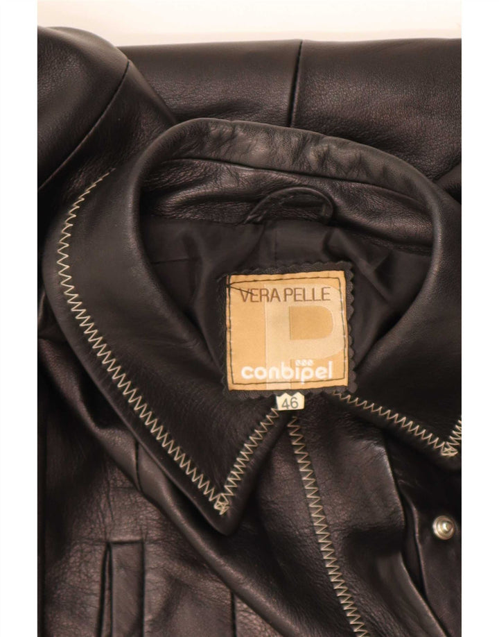 Conbipel Veste en Cuir Femme IT 46 Large Noir