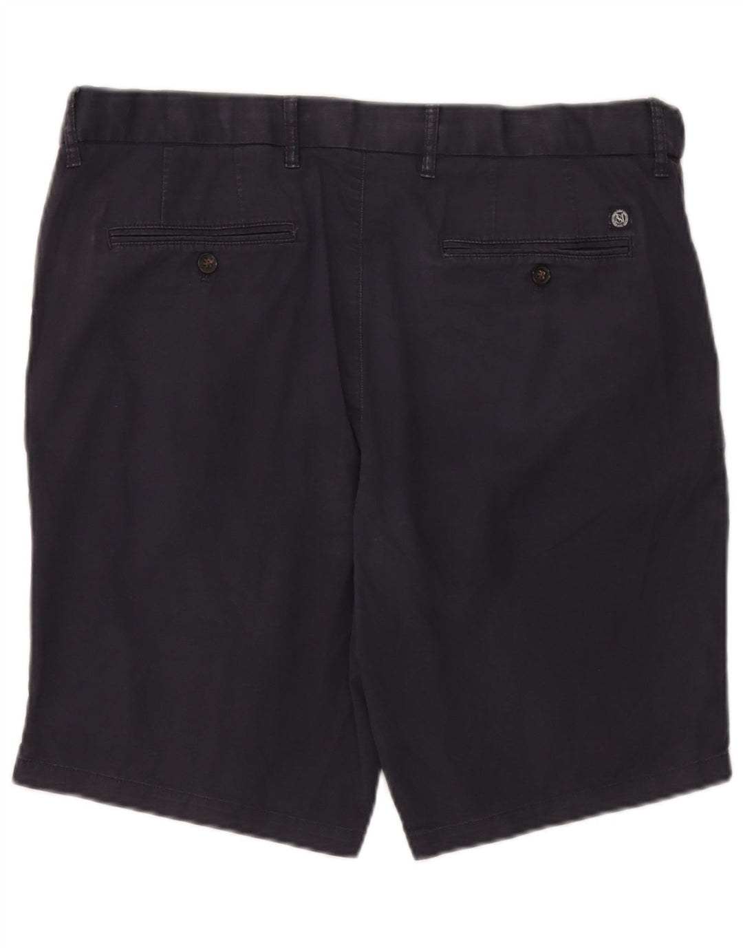 Marks & Spencer Short Chino Homme W36 Large Bleu Marine Coton