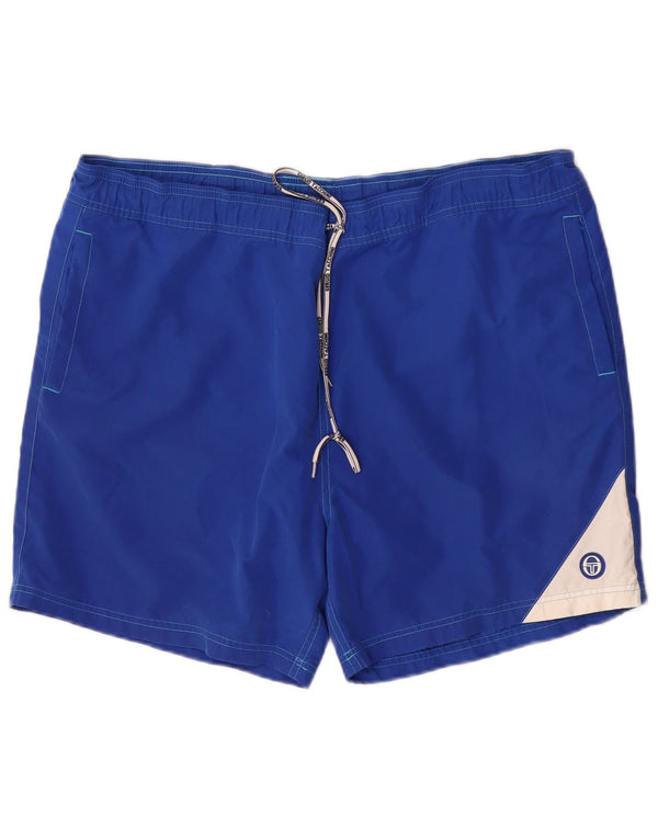 Sergio Tacchini Short de Bain Homme 2XL Bleu Colorblock Polyester