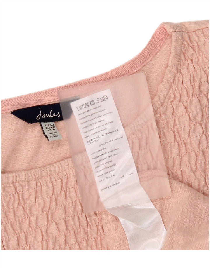 Joules Chemisier Top UK 12 Coton Rose Moyen Femme