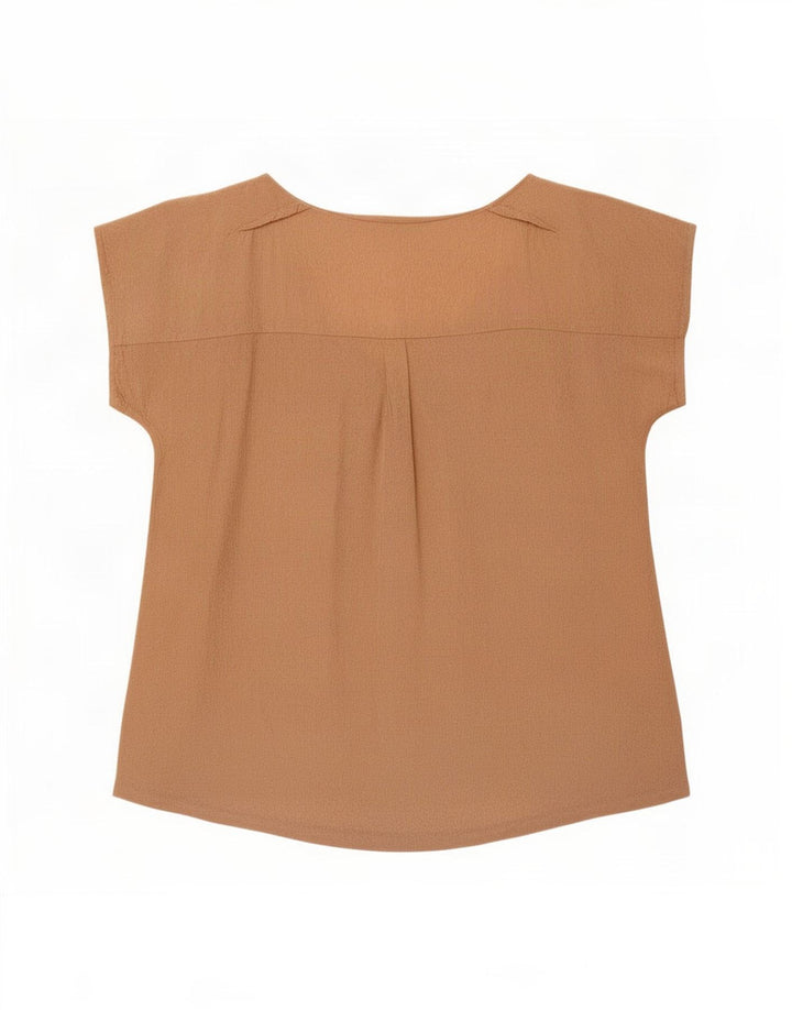 Zara Femme Chemisier Top UK 14 Beige Moyen