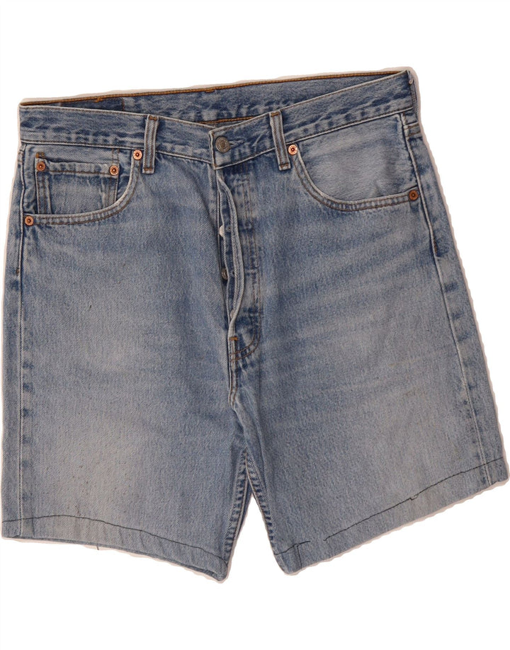 LEVI'S Womens 501 Denim Shorts W34 Large  Blue Vintage Levi's and Second-Hand Levi's from Messina Hembry 