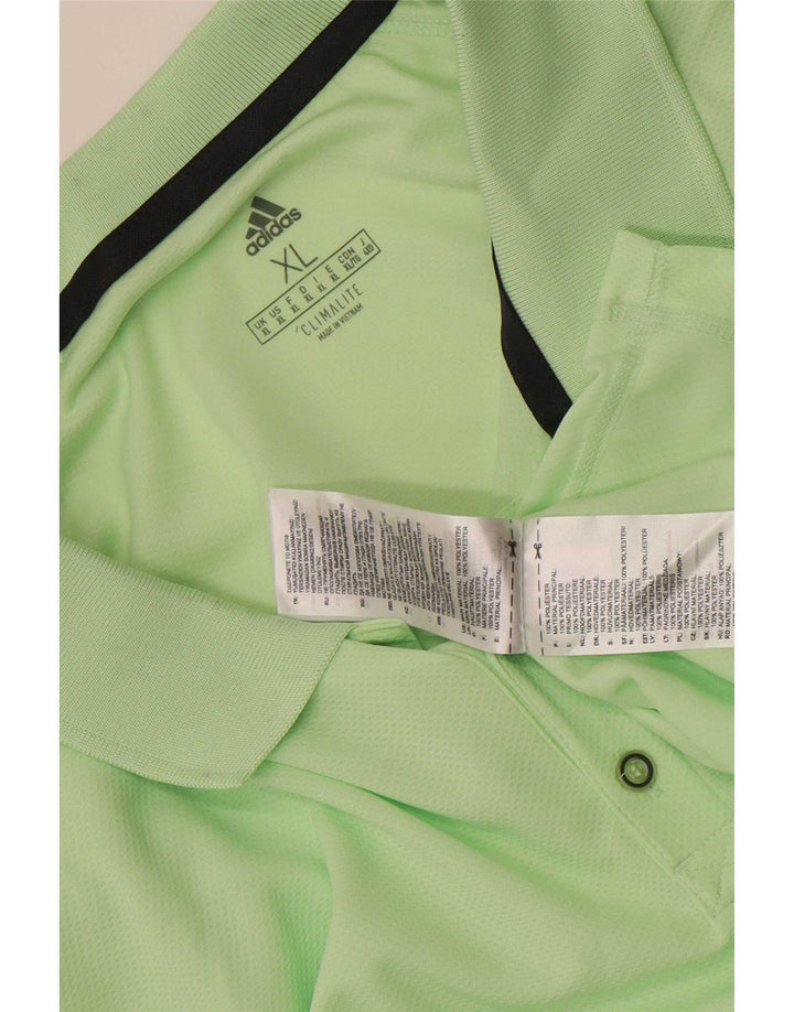Adidas Homme Climalite Polo XL Vert Polyester