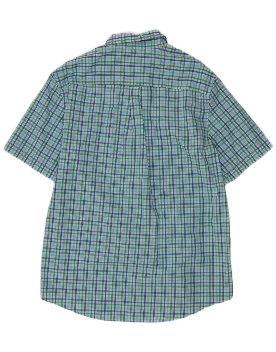 Chaps Chemise à manches courtes pour homme en coton vichy multicolore