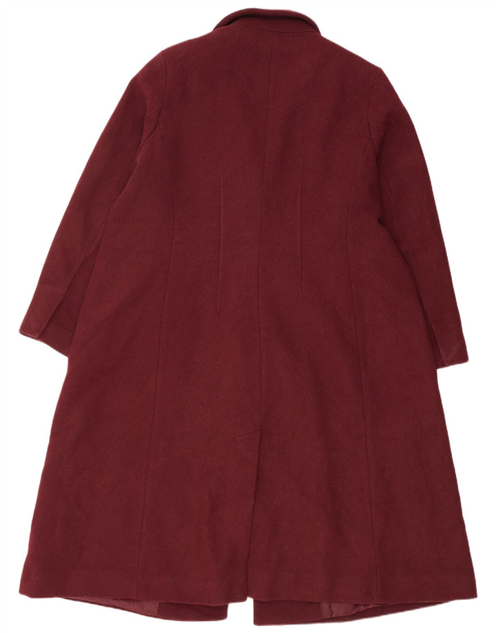 Marks & Spencer Manteau croisé pour femme UK 20 2XL Bordeaux Polyester
