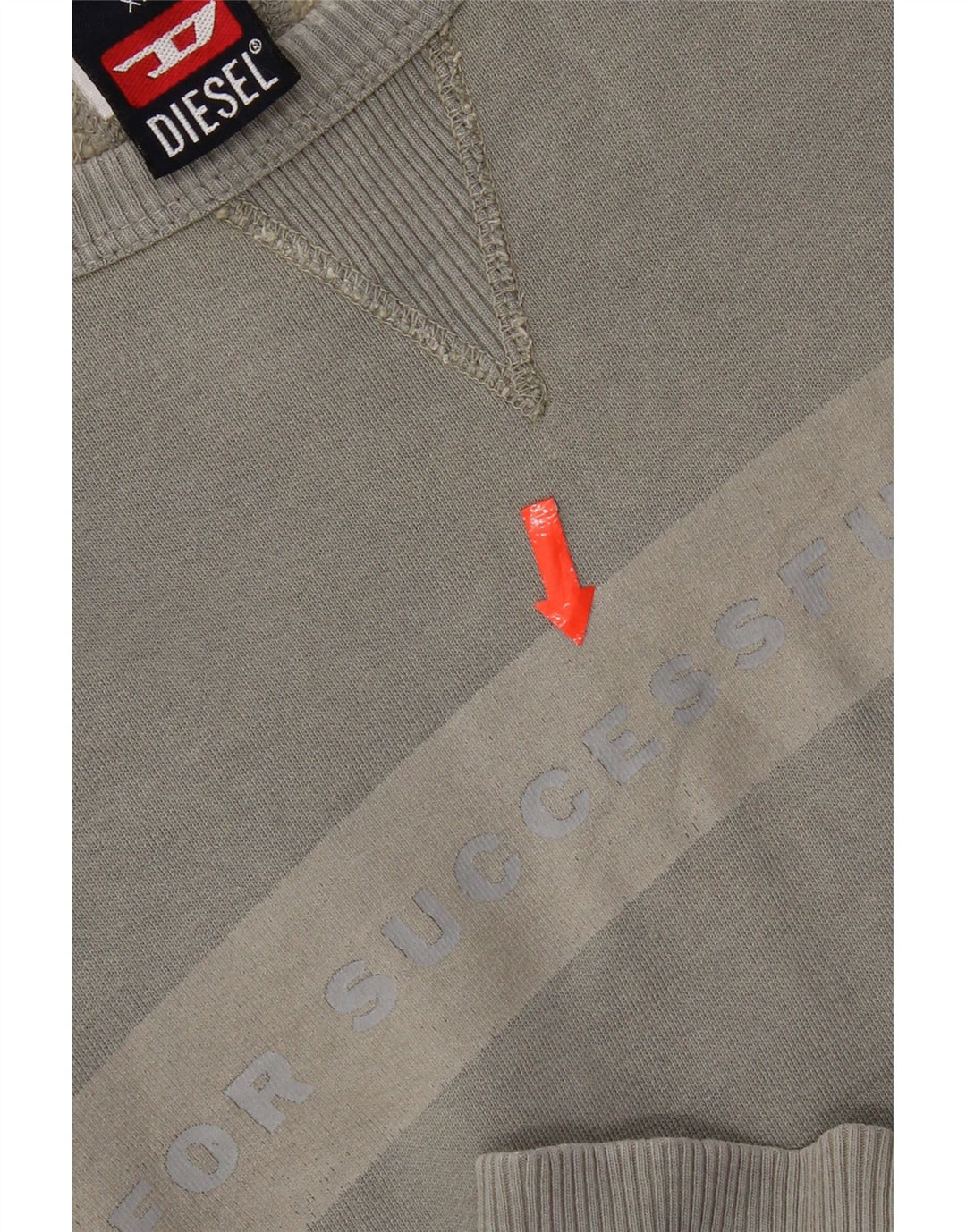 Diesel Sweat-shirt graphique pour homme XL Gris