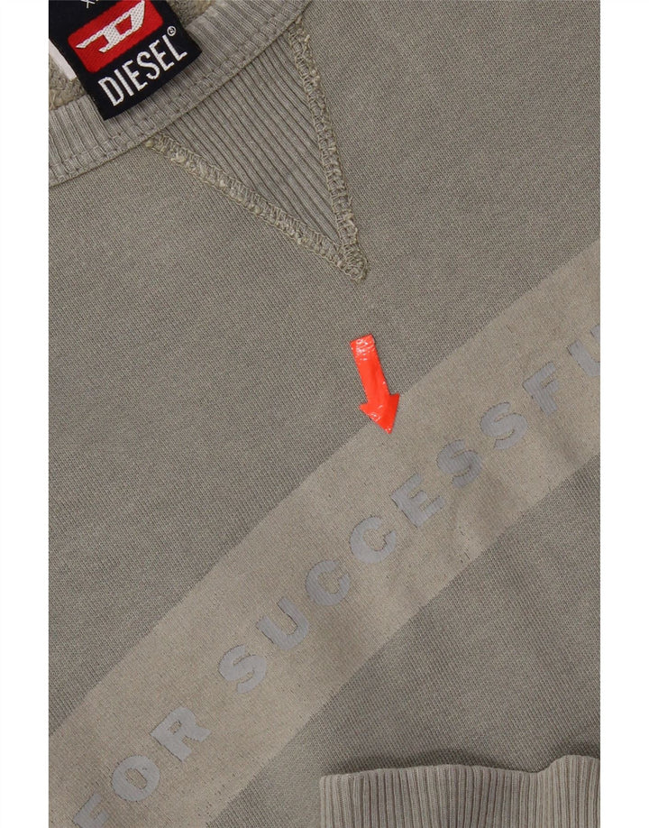 Diesel Sweat-shirt graphique pour homme XL Gris