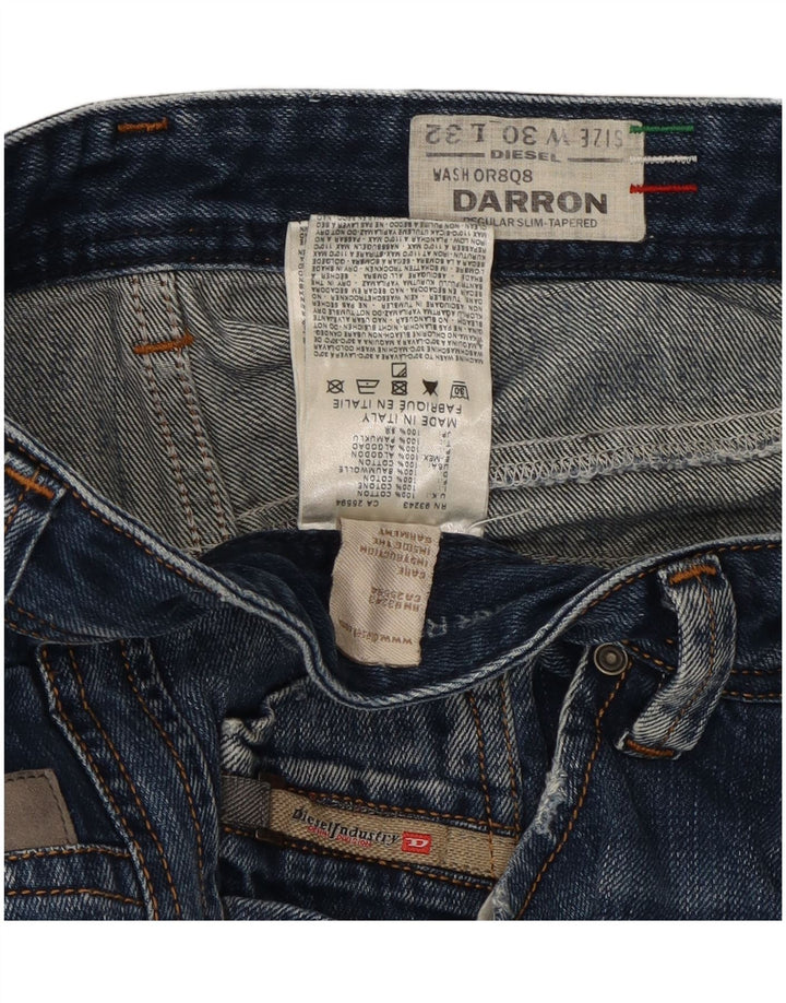 Diesel Jean Darron Slim Fuselé Homme W30 L32 Bleu Coton